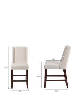 Cheapest ⭐ Madison Park Brody Wing Counter Stool 👏 -Madison Park Shop Belk 3475