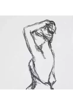 Outlet 🧨 Madison Park Feminine Figures Deckle Edge Sketch 2 Piece Framed Wall Art Set 😍 -Madison Park Shop Belk 3480