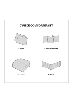 Best reviews of 😀 Madison Park Mariana 7 Piece Cotton Printed Comforter Set 🥰 -Madison Park Shop Belk 3492