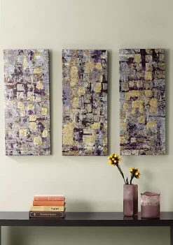 Wholesale 🌟 Madison Park Gilded Violet 3 Piece Wall Art Set 💯 -Madison Park Shop Belk 3562