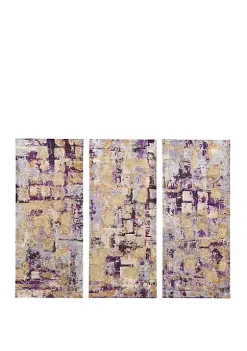 Wholesale 🌟 Madison Park Gilded Violet 3 Piece Wall Art Set 💯 -Madison Park Shop Belk 3563