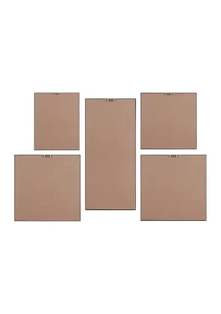 Budget 😉 Madison Park Blue Horizon Gallery Art 5 Piece Set with Bronze Frame ❤️ -Madison Park Shop Belk 3586