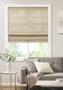 Coupon 😀 Madison Park Como Printed Faux Silk Room Darkening Cordless Roman Shade 🛒 -Madison Park Shop Belk 3643