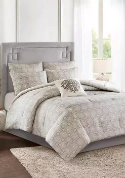 New 🌟 Madison Park Malia 6 Piece Embroidered Cotton Reversible Comforter Set 🎁 -Madison Park Shop Belk 3661
