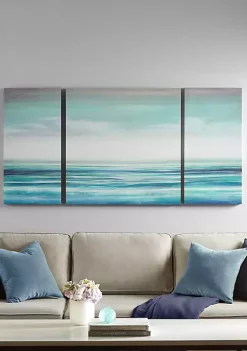 New ✨ Madison Park Teal Tides Canvas 3 Piece Set 🤩 -Madison Park Shop Belk 3705