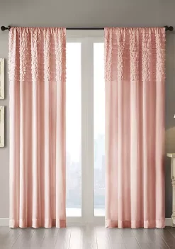 Cheapest 🔥 Madison Park Bessie Cotton Horizontal Ruffle Curtain ⌛