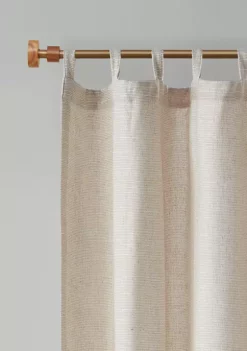 Promo 🔥 Madison Park Beals Faux Linen Tab Top Panel with Fleece Lining 🔔 -Madison Park Shop Belk 3787