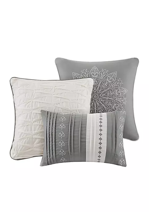 Cheap 🥰 Madison Park Averly 7-Piece Comforter Set- Grey 🛒 4 Cheap 🥰 Madison Park Averly 7-Piece Comforter Set- Grey 🛒 - Image 4