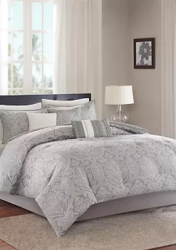 Cheap 🥰 Madison Park Averly 7-Piece Comforter Set- Grey 🛒 11 Cheap 🥰 Madison Park Averly 7-Piece Comforter Set- Grey 🛒 -Madison Park Shop Belk 3795