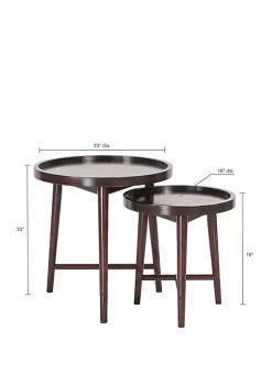 Best Pirce ✨ Madison Park Intersect Nesting Tables (Set of 2) 🌟 -Madison Park Shop Belk 3801