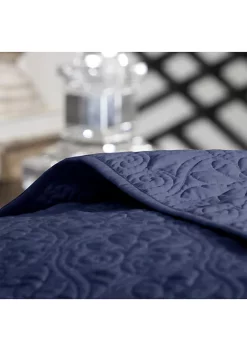 Outlet 🔥 Madison Park Quebec 3-Piece Navy Bedspread Set 😀 -Madison Park Shop Belk 39