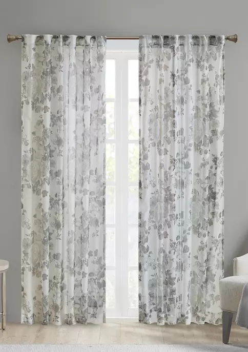 Best deal โจ Madison Park Simone Printed Floral Rod Pocket and Back Tab Voile Sheer ๐ 7 Best deal โจ Madison Park Simone Printed Floral Rod Pocket and Back Tab Voile Sheer ๐ - Image 7