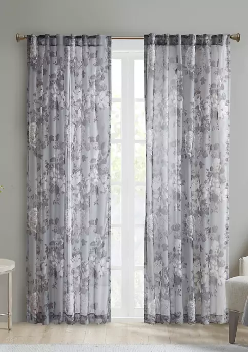 Best deal โจ Madison Park Simone Printed Floral Rod Pocket and Back Tab Voile Sheer ๐ 8 Best deal โจ Madison Park Simone Printed Floral Rod Pocket and Back Tab Voile Sheer ๐ - Image 8