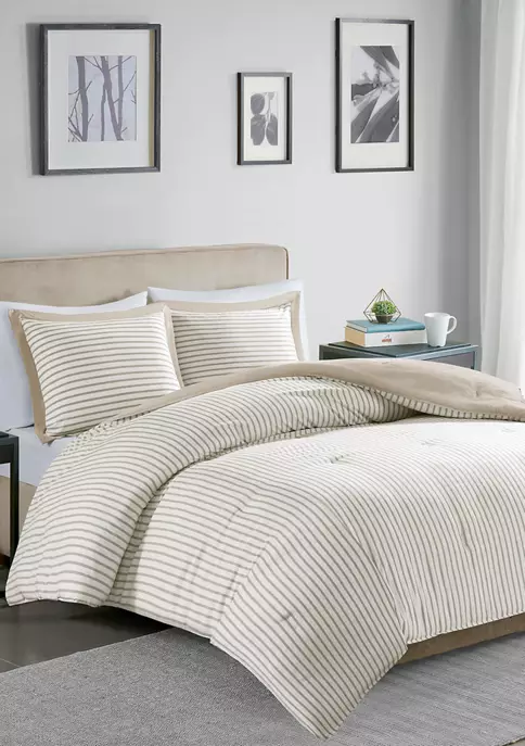 Budget 🛒 Madison Park Essentials Hayden Reversible Yarn Dyed Stripe Down Alternative Comforter Set 😍 1 Budget 🛒 Madison Park Essentials Hayden Reversible Yarn Dyed Stripe Down Alternative Comforter Set 😍