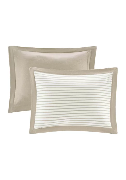 Budget 🛒 Madison Park Essentials Hayden Reversible Yarn Dyed Stripe Down Alternative Comforter Set 😍 5 Budget 🛒 Madison Park Essentials Hayden Reversible Yarn Dyed Stripe Down Alternative Comforter Set 😍 - Image 5