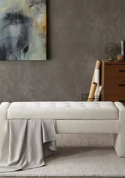 Coupon 🔥 Madison Park Gillian Storage Bench 🔥 -Madison Park Shop Belk 3954