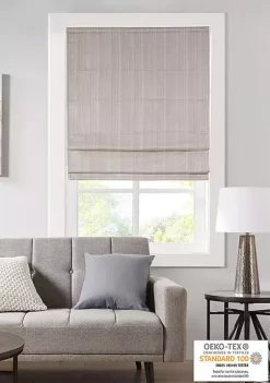 Best Sale 💯 Madison Park Galen Basketweave Room Darkening Cordless Roman Shade 💯
