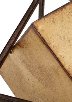 Brand new 🛒 Madison Park Quad Gold Cube Decor Set of 3 ⭐ -Madison Park Shop Belk 4006