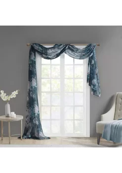 Best Sale ✨ Madison Park Simone Printed Floral Voile Sheer Scarf 🧨 -Madison Park Shop Belk 4027