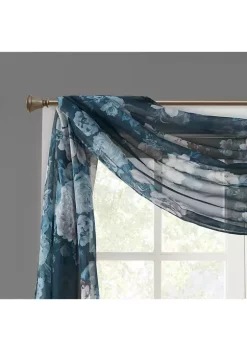 Best Sale ✨ Madison Park Simone Printed Floral Voile Sheer Scarf 🧨 -Madison Park Shop Belk 4028