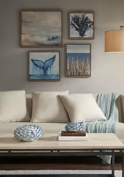 Wholesale ❤️ Madison Park Seascape Gel 🧥 Coat Framed Canvas 4 Piece Set 😀 -Madison Park Shop Belk 4079