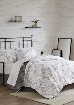 Budget 🤩 Madison Park Essentials Lilia 7 Piece Reversible Complete bedding set with Cotton Sheet 👍 -Madison Park Shop Belk 4094