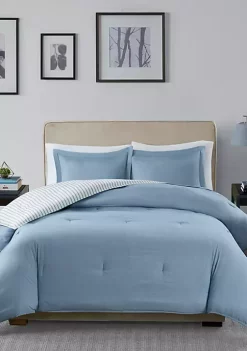 Buy 🥰 Madison Park Hayden Reversible Stripe Down Alternative Comforter Mini Set ✔️ 12 Buy 🥰 Madison Park Hayden Reversible Stripe Down Alternative Comforter Mini Set ✔️ -Madison Park Shop Belk 410