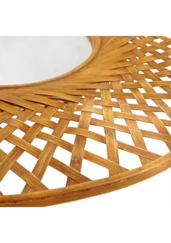 Best Sale ⭐ Madison Park Reed Round Bamboo Wall Decor Mirror 🤩 -Madison Park Shop Belk 4113