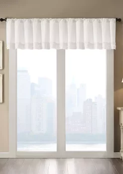 Promo ❤️ Madison Park Bessie Cotton Horizontal Ruffle Valance ⌛ -Madison Park Shop Belk 4133