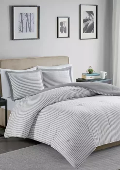 Buy 🥰 Madison Park Hayden Reversible Stripe Down Alternative Comforter Mini Set ✔️ 16 Buy 🥰 Madison Park Hayden Reversible Stripe Down Alternative Comforter Mini Set ✔️ -Madison Park Shop Belk 414