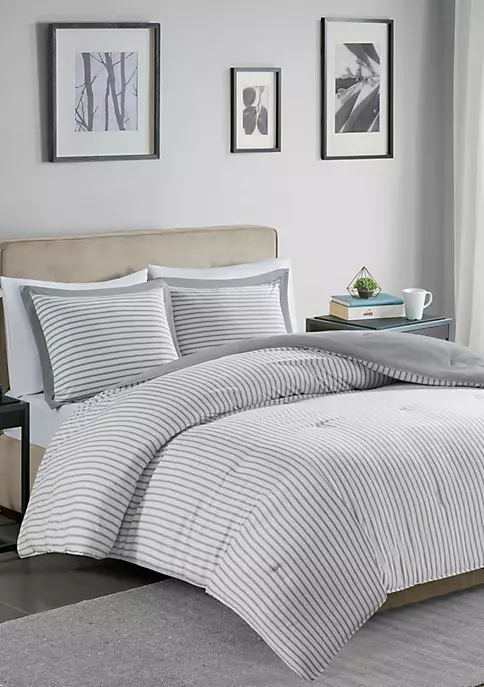 Buy 🥰 Madison Park Hayden Reversible Stripe Down Alternative Comforter Mini Set ✔️ 8 Buy 🥰 Madison Park Hayden Reversible Stripe Down Alternative Comforter Mini Set ✔️ - Image 8