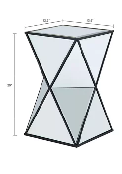 Brand new 🎁 Madison Park Hendrix Angular Mirror Accent Table ❤️ -Madison Park Shop Belk 4142