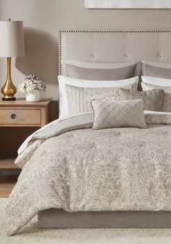 Best Sale 🥰 Madison Park Emilia 12 Piece Jacquard Complete Bed Set 🤩