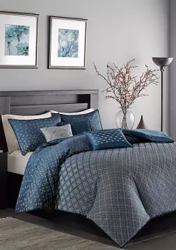 Best Sale ✨ Madison Park Biloxi 6 Piece Duvet Cover Set 😉 -Madison Park Shop Belk 4189