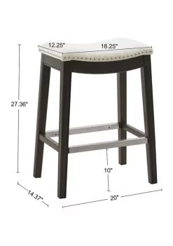 Buy 😉 Madison Park Belfast Saddle Counter Stool ❤️ -Madison Park Shop Belk 4213