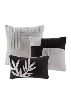 Outlet ❤️ Madison Park Connell Gray 7-Piece Queen Comforter Set 90-in. x 90-in. 😀 -Madison Park Shop Belk 4219