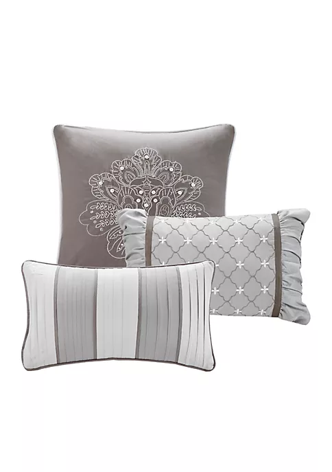 New โ Madison Park Bellagio 7-Piece Jacquard Comforter Set- Gray ๐ฅฐ 4 New โ Madison Park Bellagio 7-Piece Jacquard Comforter Set- Gray ๐ฅฐ - Image 4
