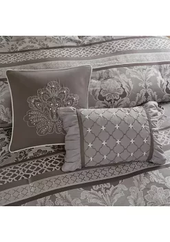 New โ Madison Park Bellagio 7-Piece Jacquard Comforter Set- Gray ๐ฅฐ 13 New โ Madison Park Bellagio 7-Piece Jacquard Comforter Set- Gray ๐ฅฐ -Madison Park Shop Belk 430