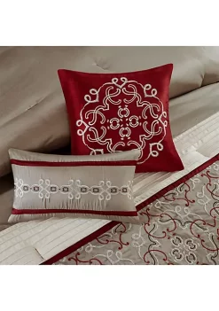 New 🥰 Madison Park Essentials Jelena 24-Piece Complete Comforter Set - Red ⌛ -Madison Park Shop Belk 444