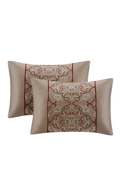 New 🥰 Madison Park Essentials Jelena 24-Piece Complete Comforter Set - Red ⌛ -Madison Park Shop Belk 446