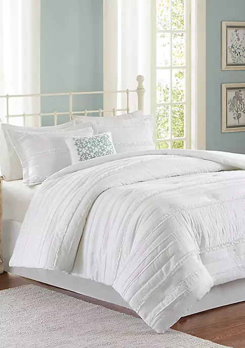 Best reviews of 👍 Madison Park Celeste 5-Piece Comforter Set - White ❤️ 4 Best reviews of 👍 Madison Park Celeste 5-Piece Comforter Set - White ❤️ - Image 4
