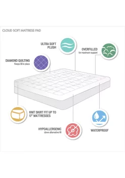 Cheap ⭐ Madison Park Cloud Soft Overfilled Plush Waterproof Mattress Pad 🤩 -Madison Park Shop Belk 482