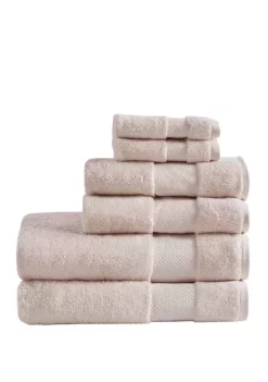 Flash Sale 🔥 Madison Park Signature Turkish Cotton 6 Piece Bath Towel Set 🤩 -Madison Park Shop Belk 501