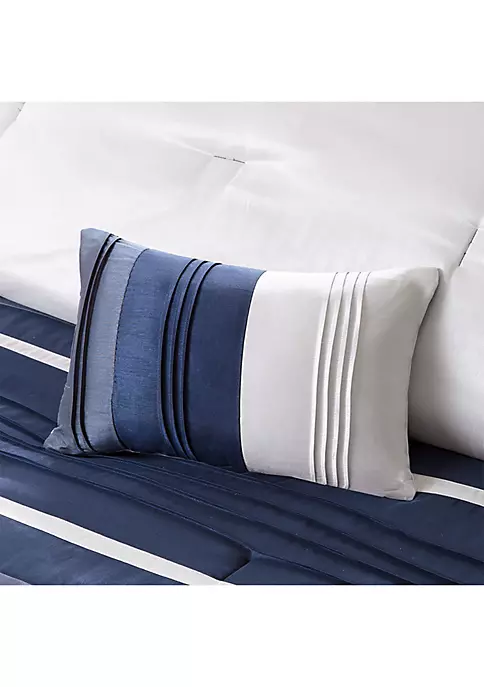 New 😉 Madison Park Blaire 7-Piece Comforter Set-Navy 🛒 7 New 😉 Madison Park Blaire 7-Piece Comforter Set-Navy 🛒 - Image 7