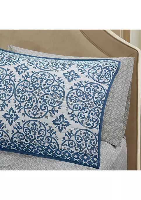 Brand new ๐ Madison Park Essentials Sybil Bed In A Bag Set - Blue ๐ฅ 5 Brand new ๐ Madison Park Essentials Sybil Bed In A Bag Set - Blue ๐ฅ - Image 5