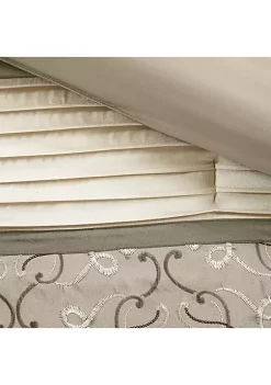 Best Pirce 🎁 Madison Park Essentials Jelena 24-Piece Complete Comforter Set - Natural 🎉 -Madison Park Shop Belk 619