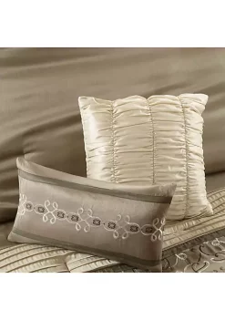 Best Pirce 🎁 Madison Park Essentials Jelena 24-Piece Complete Comforter Set - Natural 🎉 -Madison Park Shop Belk 621