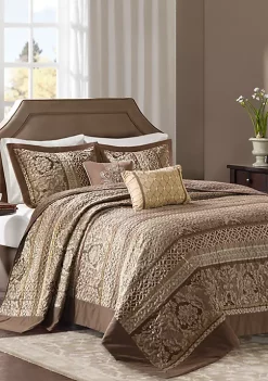 Brand new 🎉 Madison Park Bellagio 5 Piece Reversible Jacquard Bedspread Set 💯 -Madison Park Shop Belk 652