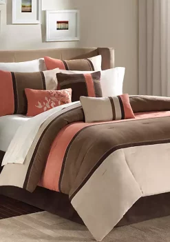 Flash Sale 🛒 Madison Park Palisades 7-Piece Comforter Set - Coral 🎁 3 Flash Sale 🛒 Madison Park Palisades 7-Piece Comforter Set - Coral 🎁 -Madison Park Shop Belk 666