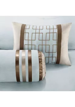 Brand new 👍 Madison Park Genevieve Blue 7-Piece Queen Comforter Set 90-in. x 90-in. 💯 -Madison Park Shop Belk 680